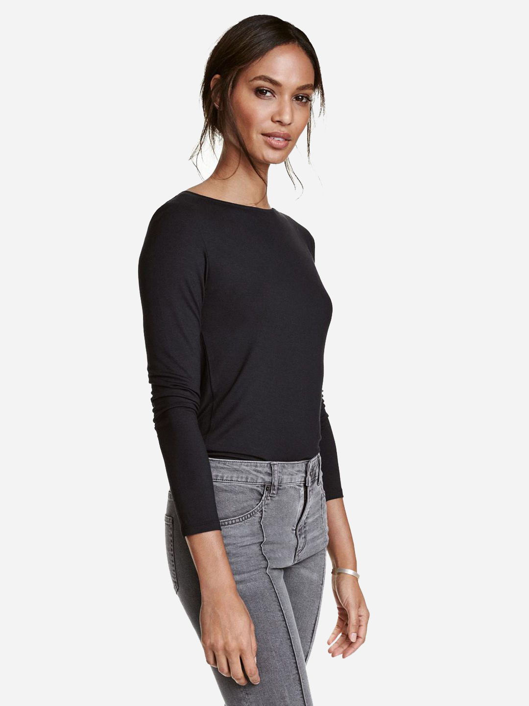 

Лонгслив H&M 359414a62 S Черный