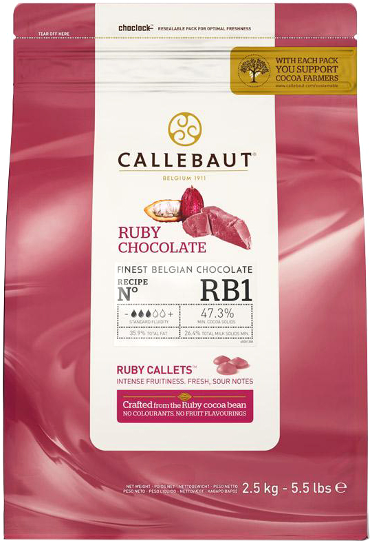 Акція на Бельгийский шоколад Callebaut Ruby - RB1 2.5 кг (5410522576856) від Rozetka UA