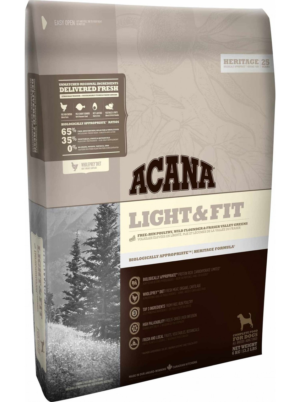 

Сухой корм ACANA Light&Fit для взрослых собак с избыточным весом, 11,4 кг