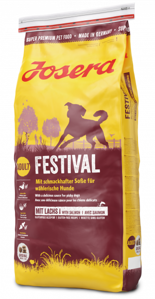 

Сухой корм JOSERA Festival для собак с порошковым соусом с лососем, 15 кг