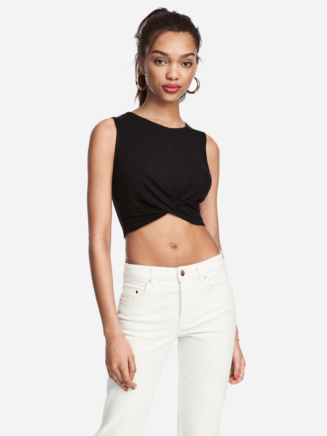 

Топ H&M 512615001a69 L Черный