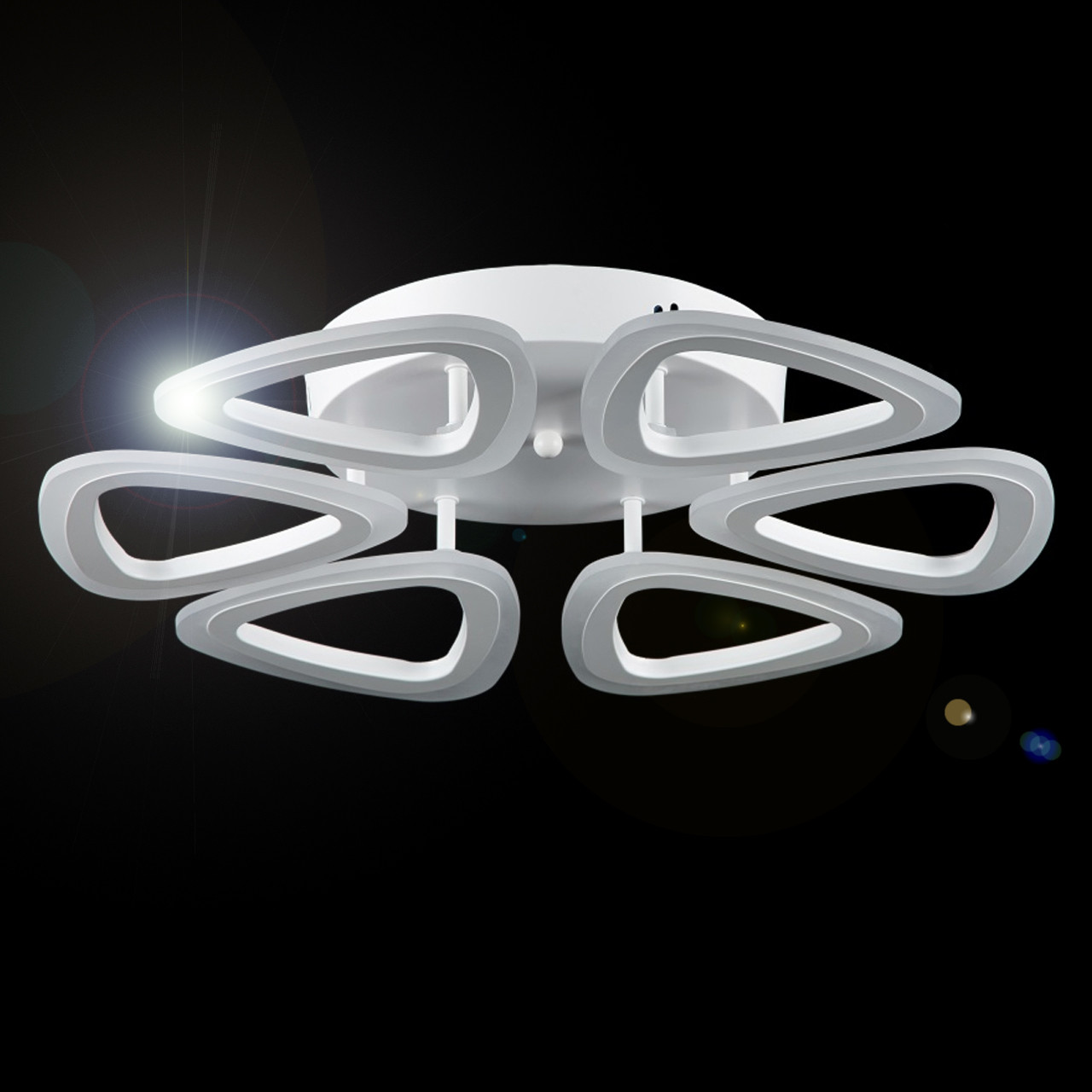 

Потолочная светодиодная люстра белого цвета 90 Вт с диммером VL-40532/6 LED WT