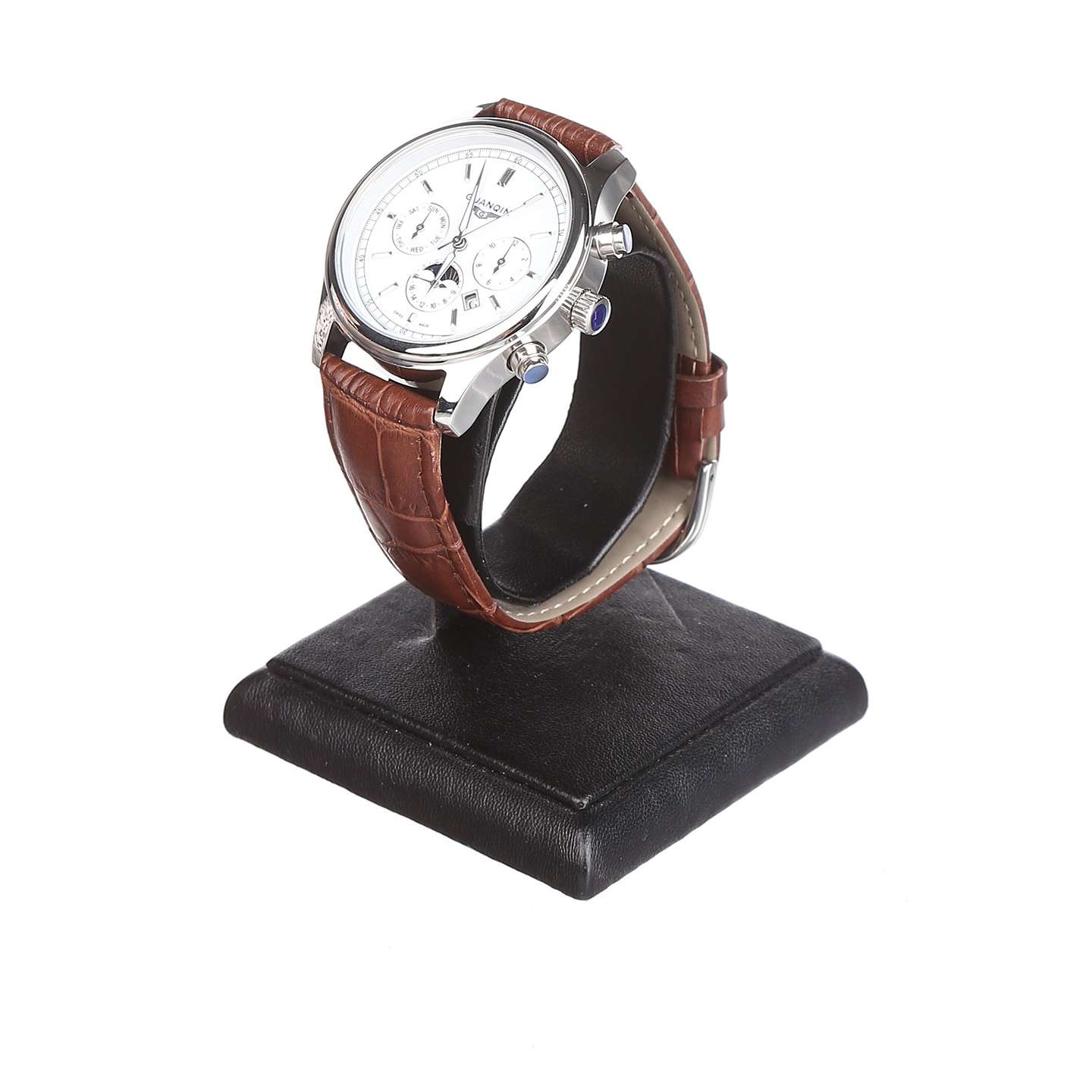

Часы Guanqin Silver-White-Brown GQ12002-1A CL (GQ12002-1ASWBr)