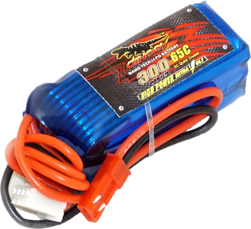 

Аккумулятор Dinogy Li-Pol 300mAh 11.1V 3S 65C JST (2722664258334)