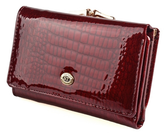 

Женский кожаный кошелек ST S1201A Bordeaux