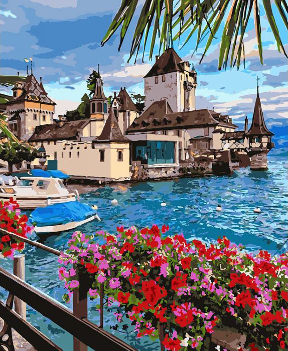 

Картина по номерам 40x50 Волшебная Швейцария (КНО2253) (0079-2159)