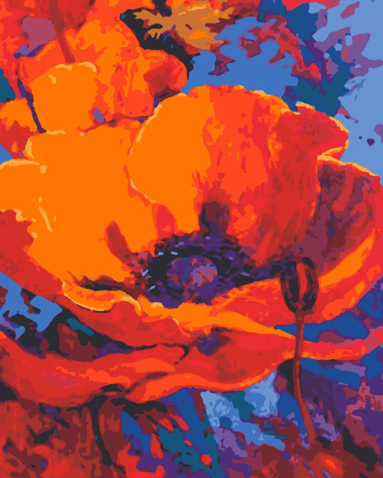 

Картина по номерам Красный мак, 40*50 см, без коробки RB