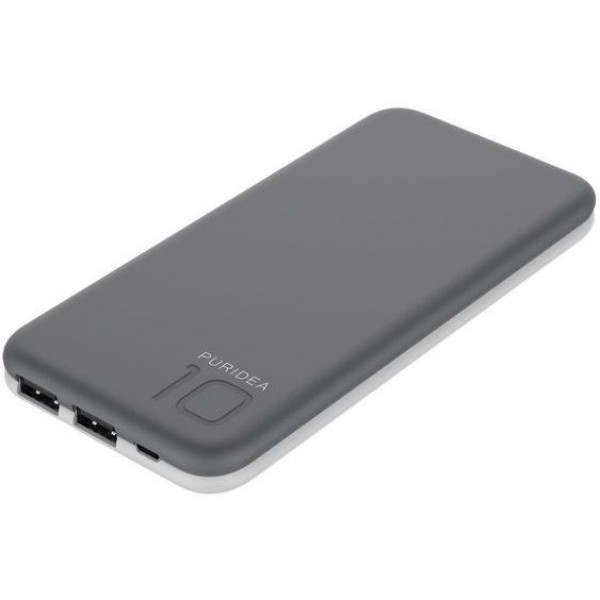 

Портативное зарядное устройство Puridea S2S 10000mAh Li-Pol Rubber Grey & White (S2-Grey White)