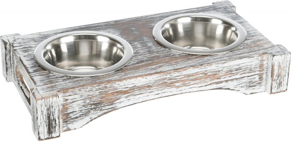 

Миска металическая Trixie "Bowl Set" на подставке 2шт. 0,2 л / 10 см серый (TX-24356)
