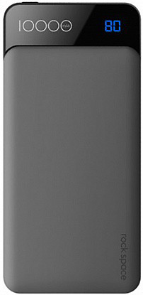 

Внешний аккумулятор Power bank Rock Space P39 10000 mah with Digital Display Gray