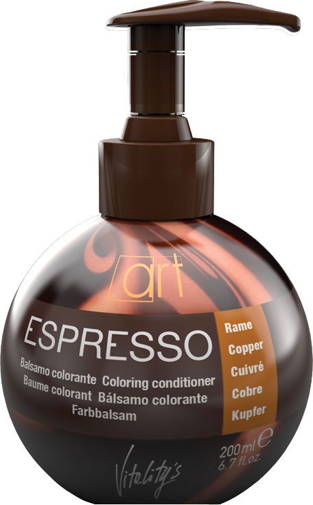 Акція на Бальзам для волос Vitality’s Espresso Восстанавливающий с оттеночным эффектом Copper 200 мл (8012603015659) від Rozetka UA