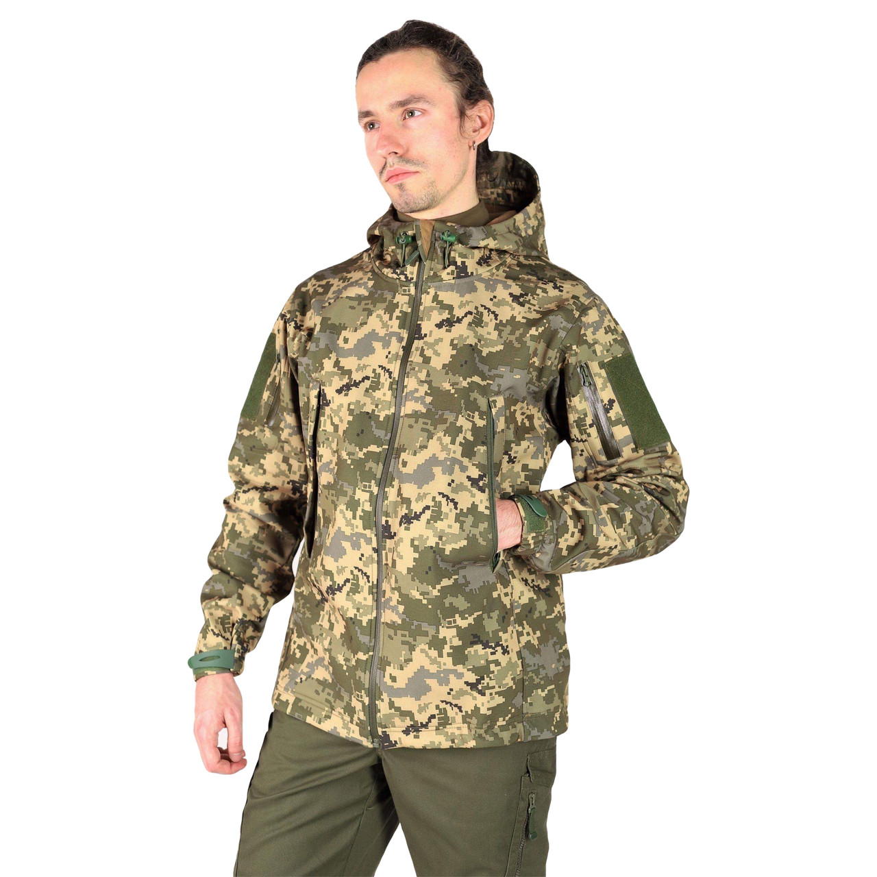 

Тактична куртка Fortech Softshell 2XL Піксель ММ14
