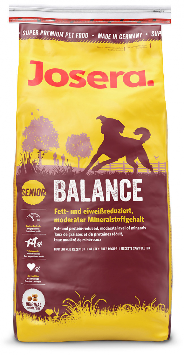 

Сухой корм Josera Dog Balance для пожилых и малоактивных собак, птица 5*900гр
