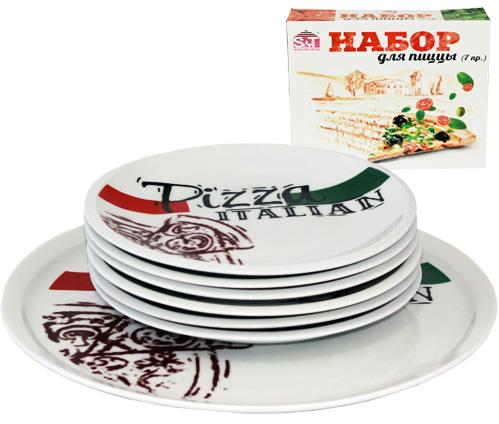 

Набор тарелок для пиццы S&T Napoli Италиан 7 предметов ST-30839-03-03