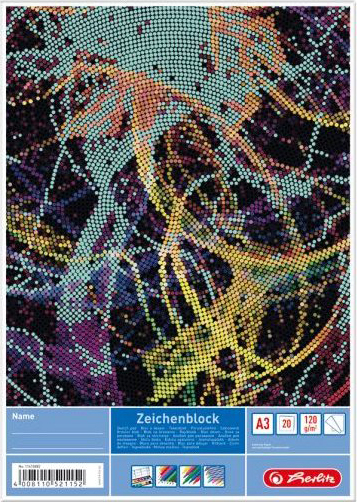 

Альбом для рисования Herlitz A3 20 листов Mosaic (11415882M)