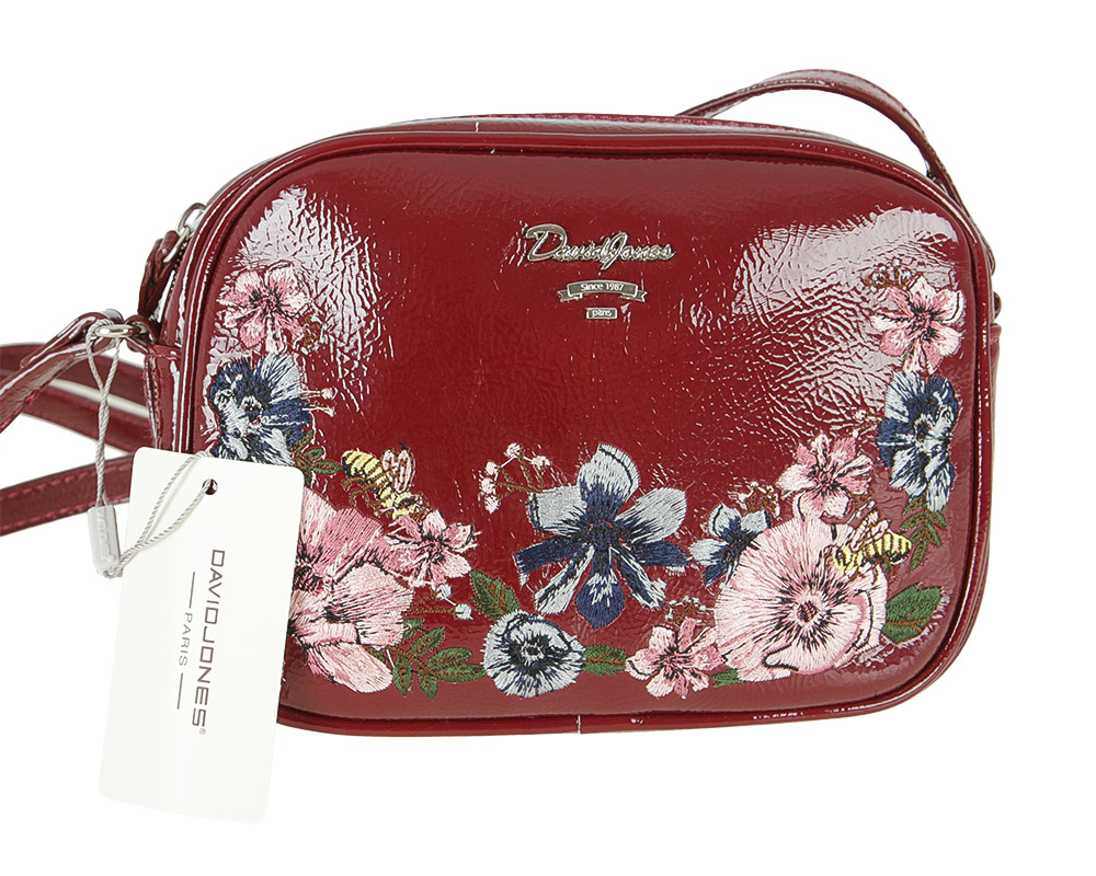 

Женская сумка из экокожи David Jones CM4081 Бордовый