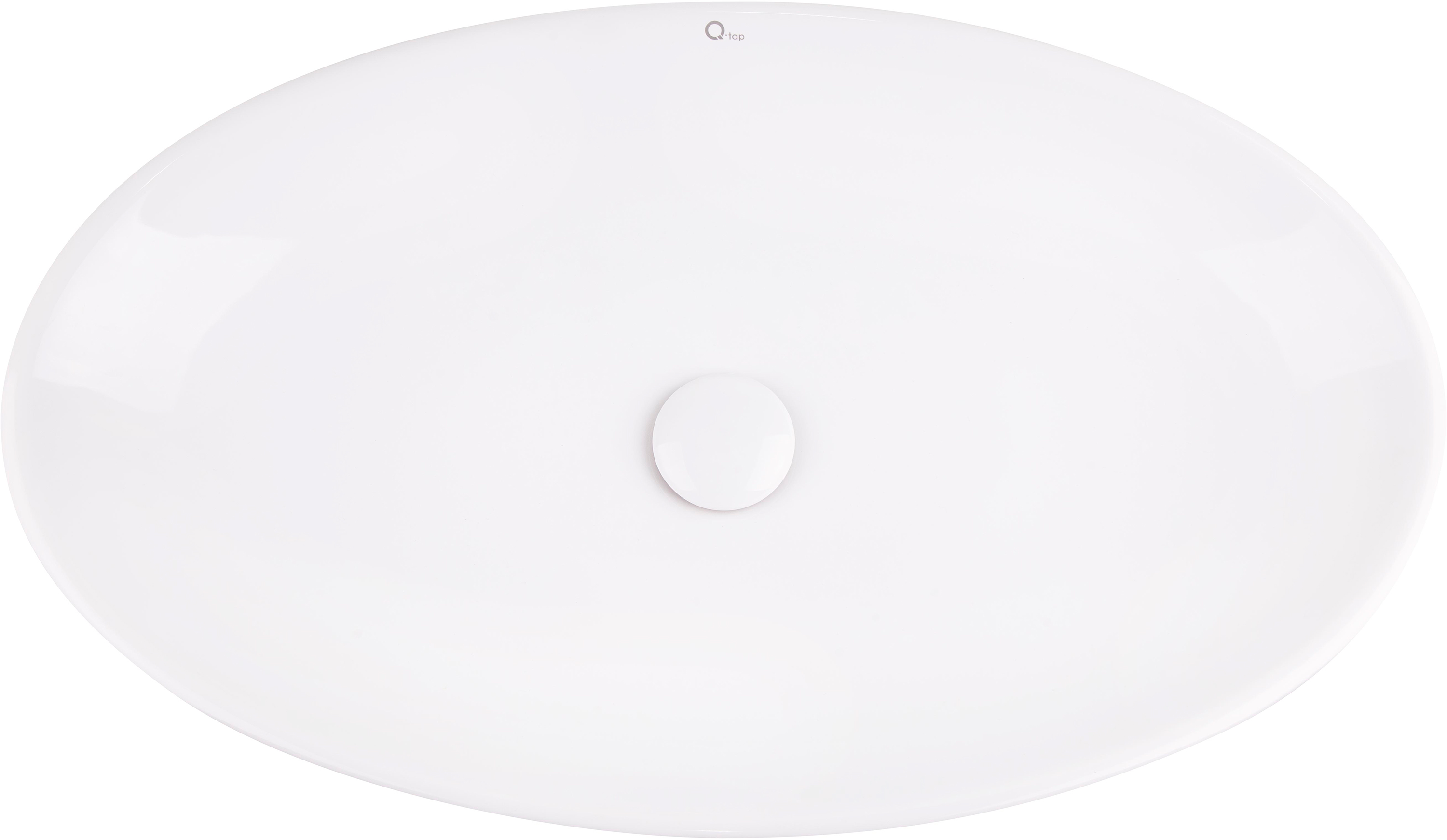 

Раковина-чаша QTAP Dove QT0611K160W с донным клапаном