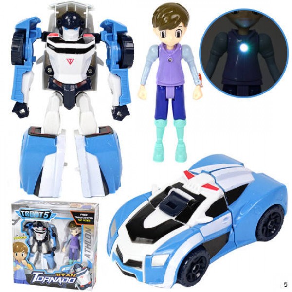 

Игрушка трансформер робот тобот Атлон Торнадо и Райан 14 см TOBOT5 с фигуркой персонажа мультфильма Тобот 121103225Q1904