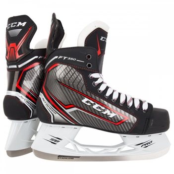

Коньки CCM JETSPEED FT350 JR подростковые, Размер 38, черный/красный, JS350-JR-38