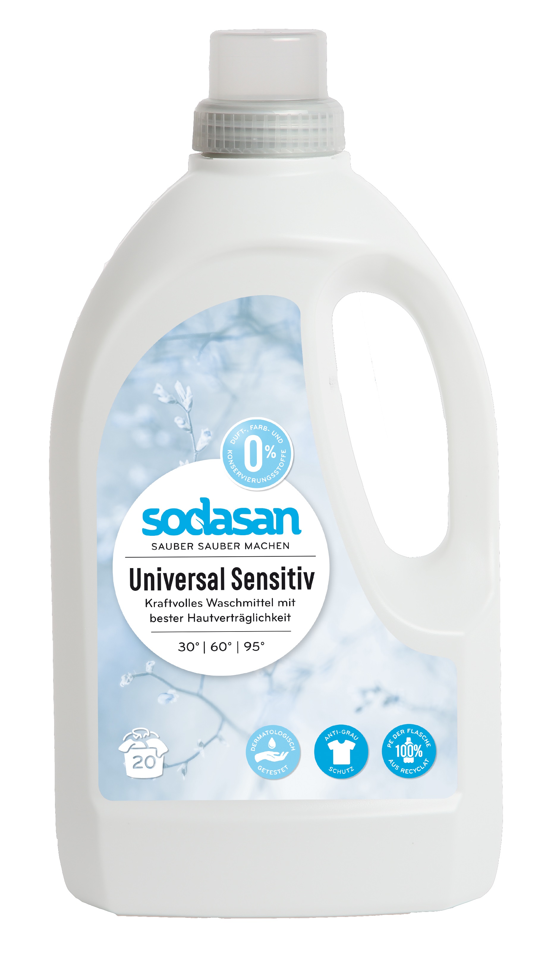 Акція на Органическое жидкое средство для стирки Sodasan Universal Sensitiv Bright&White 1.5 л (4019886015714) від Rozetka UA