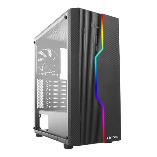 

Корпус Antec NX230 Gaming, MidT, 2*USB2.0, 1*USB3.0, 1*120мм, акрил(бок.панель), без БП,черный