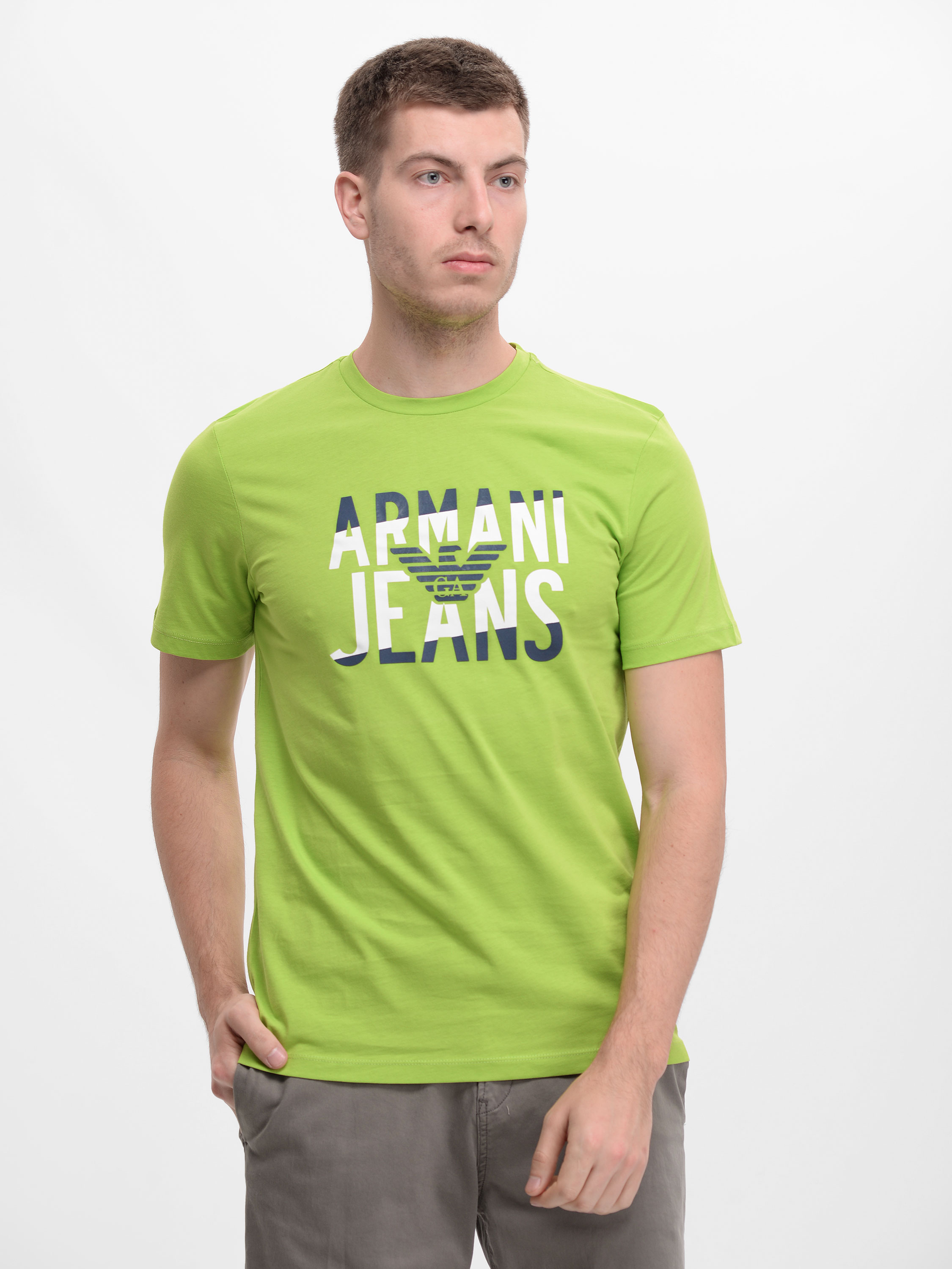 

Футболка Armani Jeans 9182.7  (44) Салатовая, Футболка Armani Jeans 9182.7 S (44) Салатовая