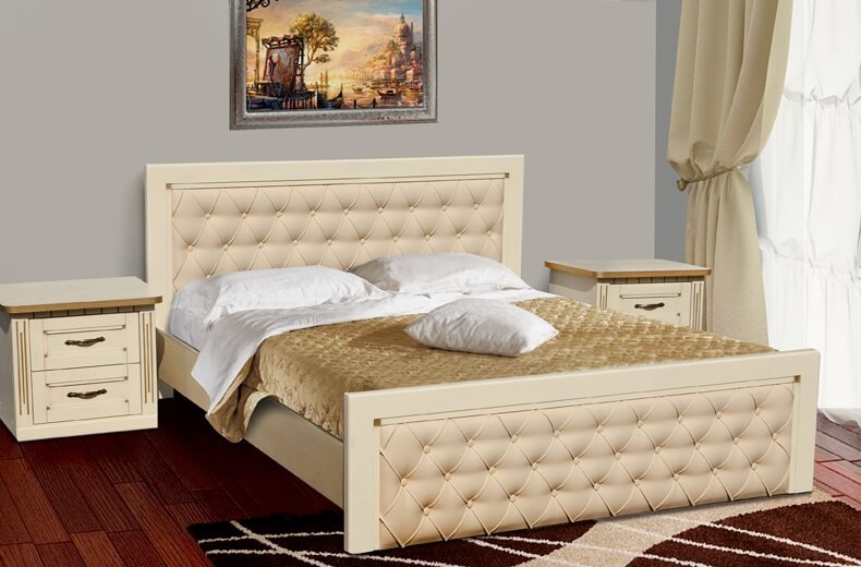 

Двуспальная кровать МИКС-Мебель Фридом 180*200 Белый