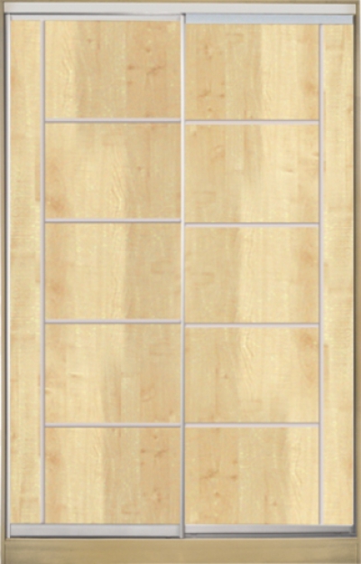 

Шкаф купе Luxe Studio Классик-1 ДСП-7 1600x2300x600 двухдверный