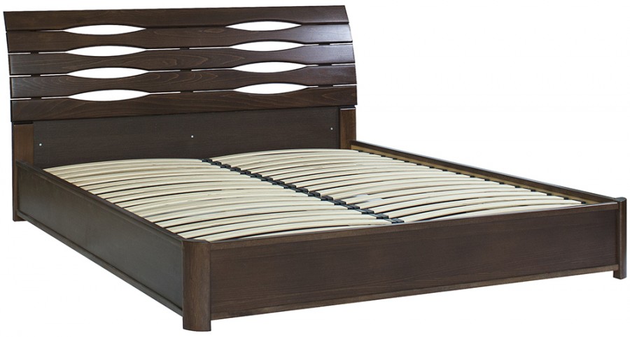 

Двуспальная кровать МИКС-Мебель Мария Люкс 160*200 Тёмный орех с подъемным механизмом