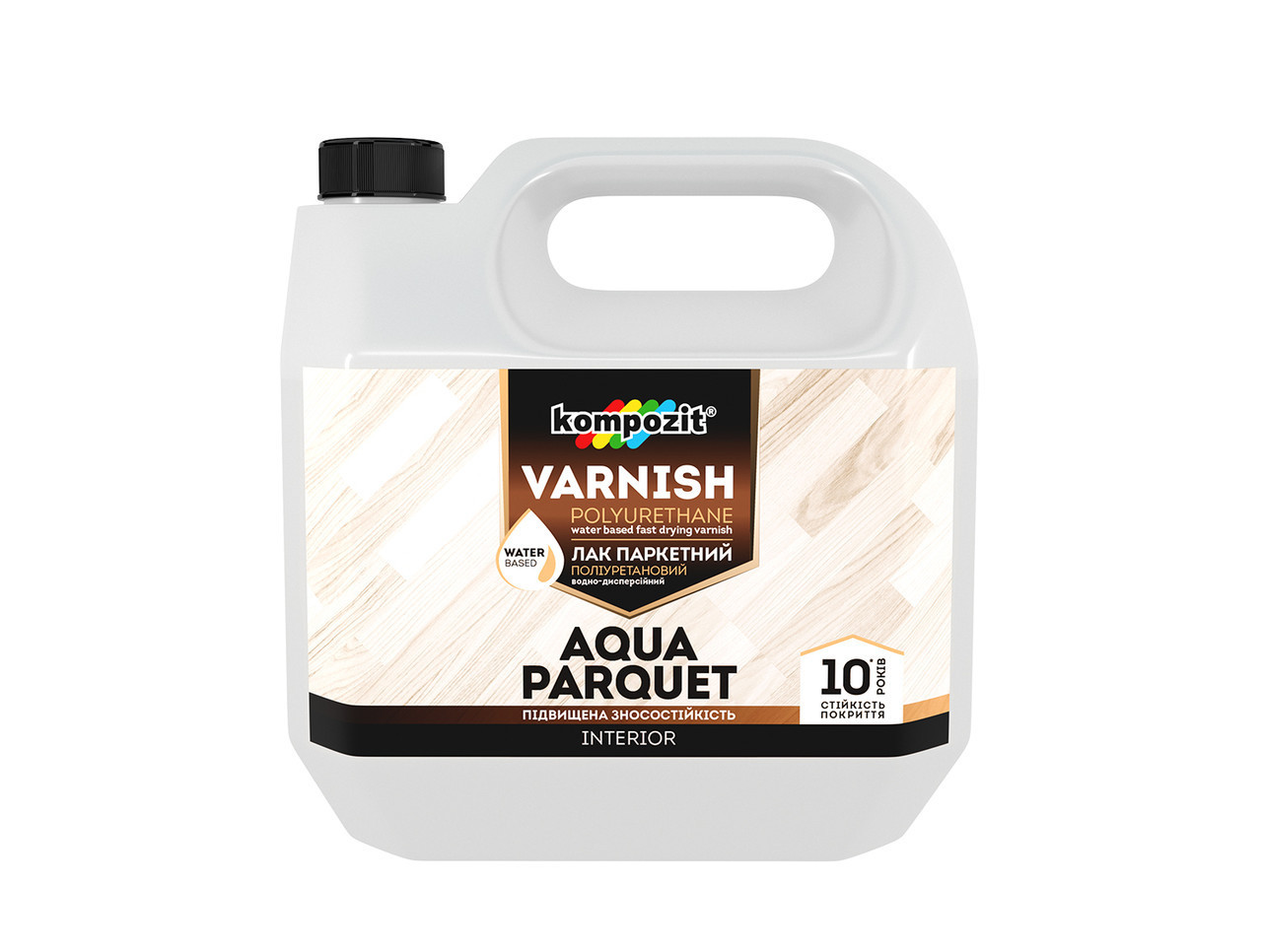 

Лак паркетный Kompozit AQUA PARQUET (3 л) Глянцевый