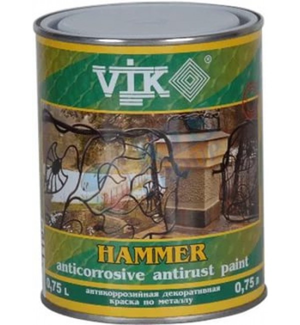 

Молоткова фарба VIK HAMMER (0,75л) темно-коричневий