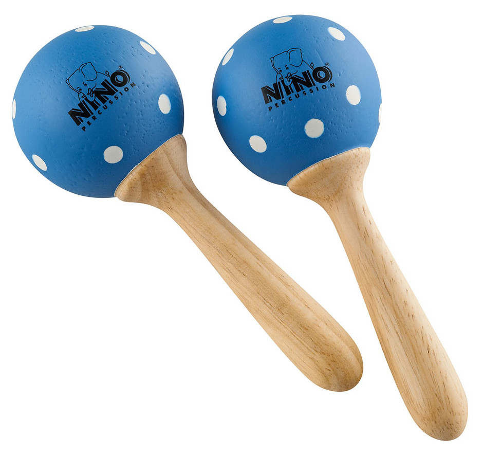 

Маракасы Nino Percussion NINO7PD-B Wood Maracas Small Blue