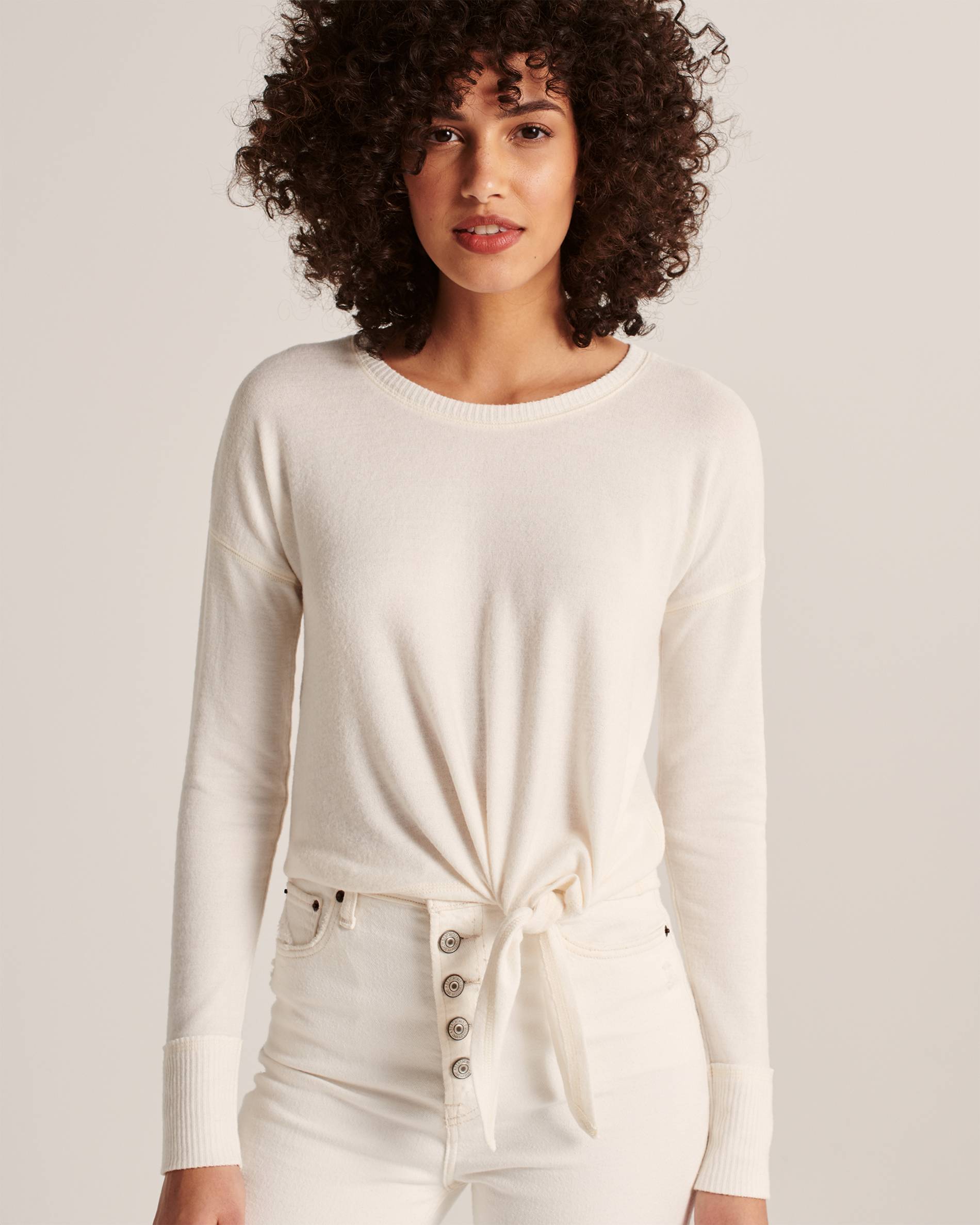 

Пуловер Abercrombie & Fitch AF7143W S Молочный