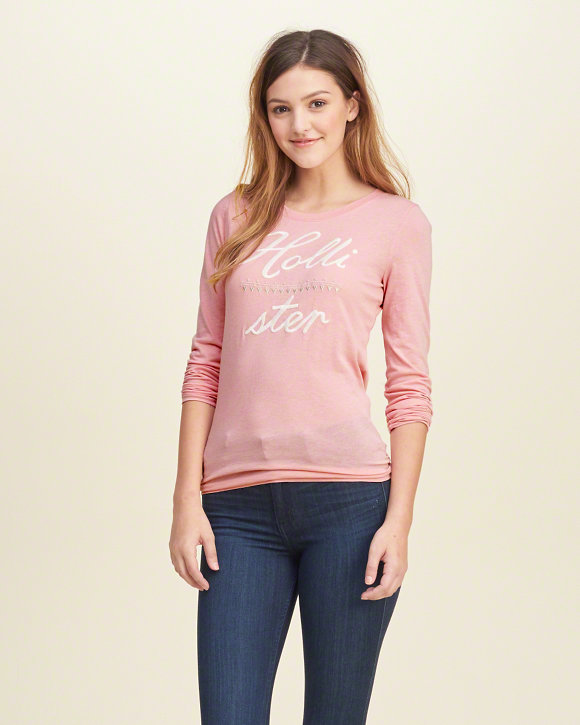 

Лонгслив Hollister HC1833W XS 10025 Розовый