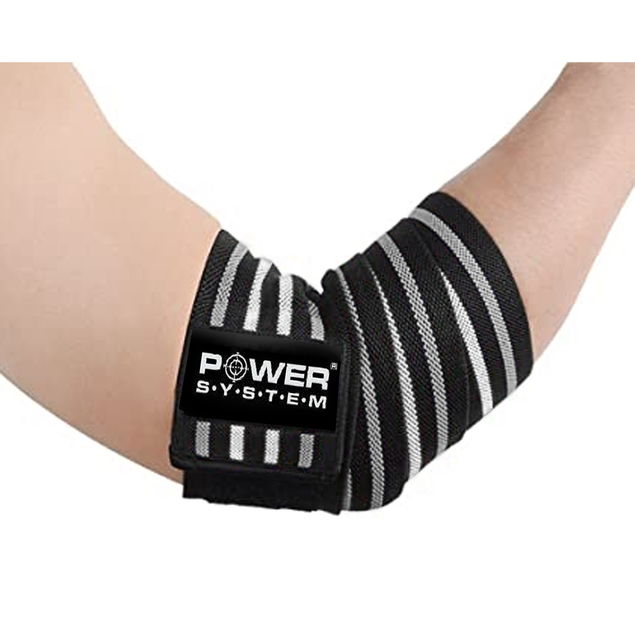 

Локтевые бинты Power System Elbow Wraps PS-3600 Grey/Black