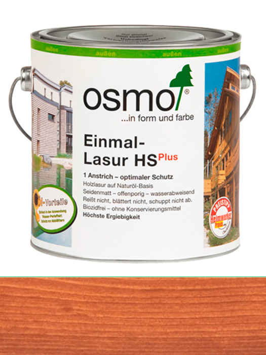 

Однослойная лазурь Osmo Einmal-Lasur HS plus 0,125 L Махагон 9232 (os_32)