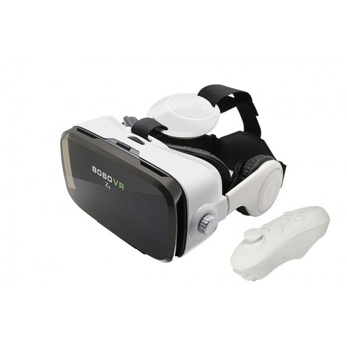 

3D очки виртуальной реальности VR BOX Z4 с пультом и встроенными наушниками Черно-Белый