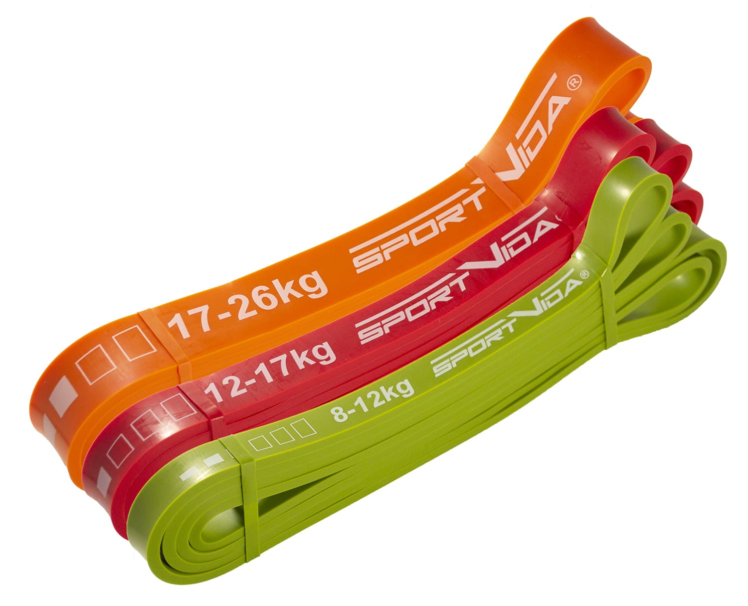 

Эспандер-петля (резина для фитнеса и спорта) SportVida Power Band Original 3 шт 8-26 кг SV-HK0190-5