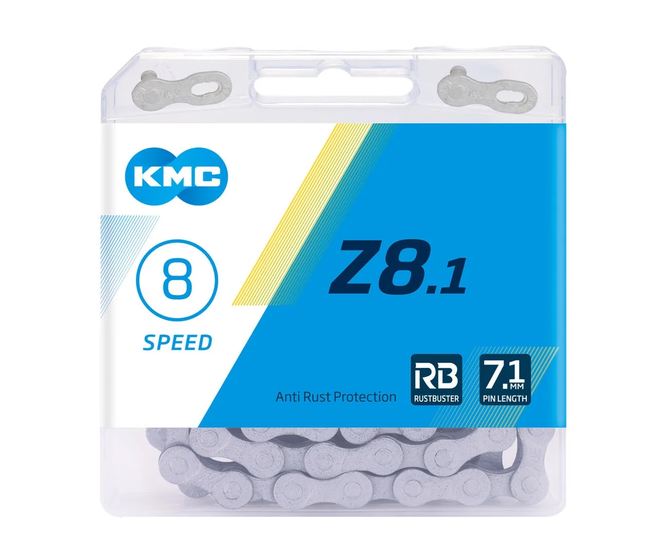 

Цепь KMC Z8.1RB, 8 spd., 116 звеньев, Rust Buster (Z8.1RB)