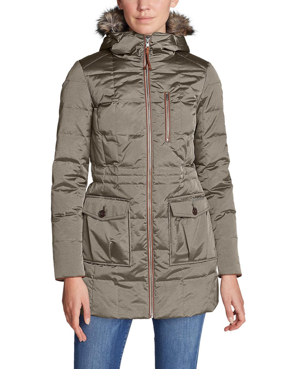 

Женская парка Eddie Bauer Women Yukon Classic Down Parka LT TAUPE (XS)