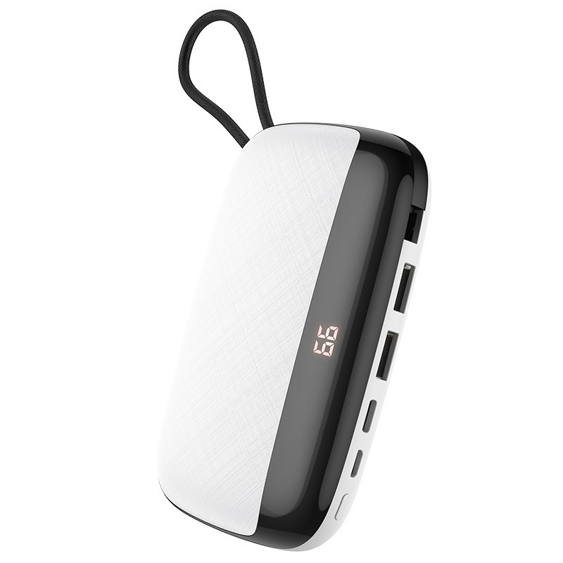 

Power Bank Hoco S29 Nimble mobile power 10000mAh (с кабелем MicroUSB) White