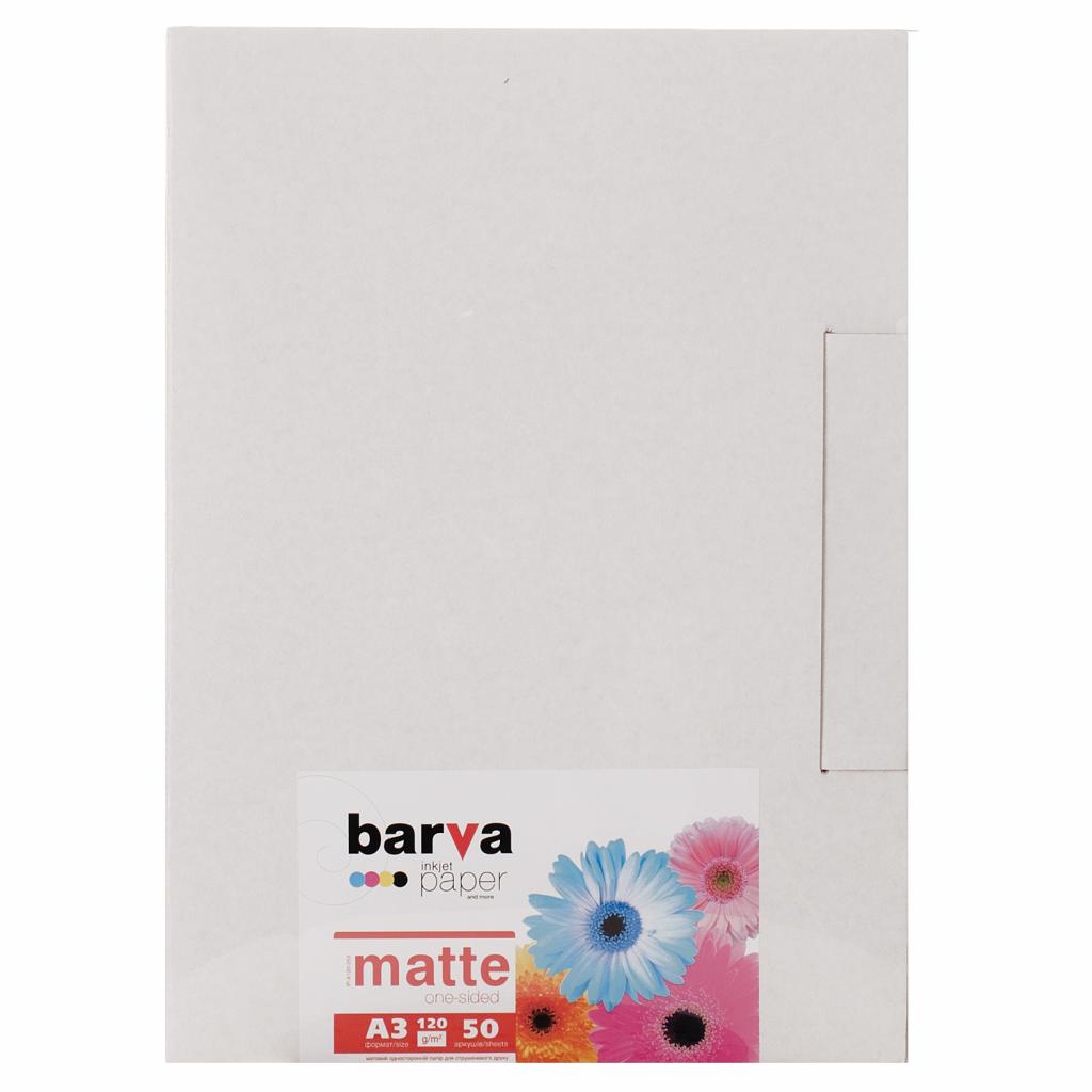 

Бумага BARVA А3, 120 g/m2, matt, 50арк (A120-253)