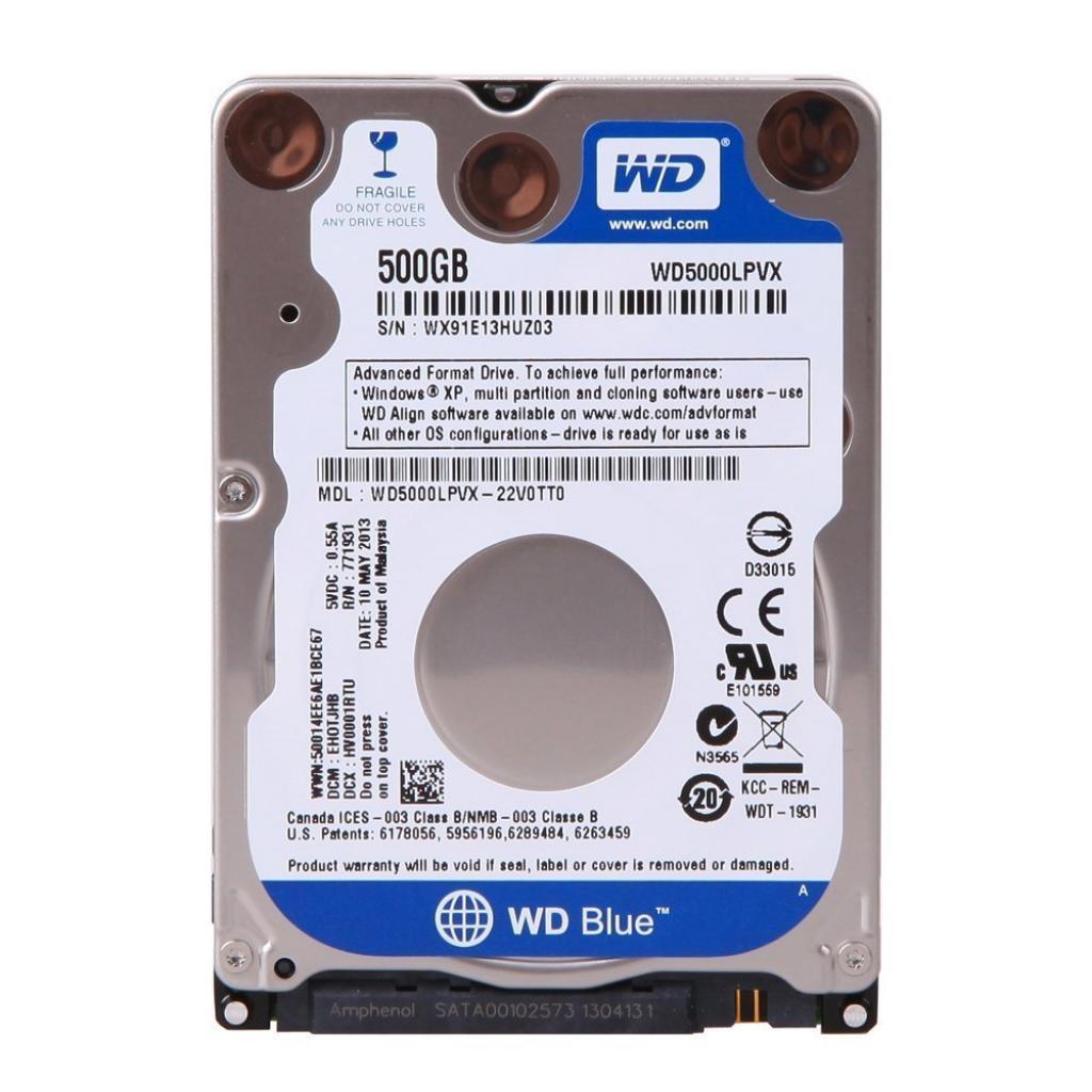 

Жесткий диск для ноутбука 2.5" 500GB WD (WD5000LPCX)