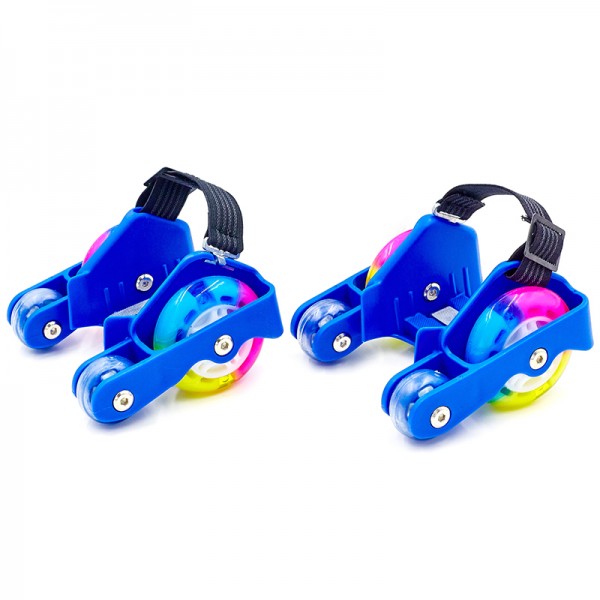 

Ролики на пятку четырехколесные с раздвижной системой Record Flashing Wheel SK-6376 Blue (PS00128)