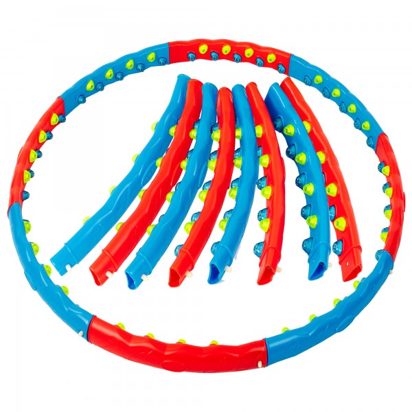 

Обруч массажный Хула Хуп SP-Planeta Hula Hoop DOUBLE GRACE MAGNETIC JS-6003 Blue/Red (PS00574)