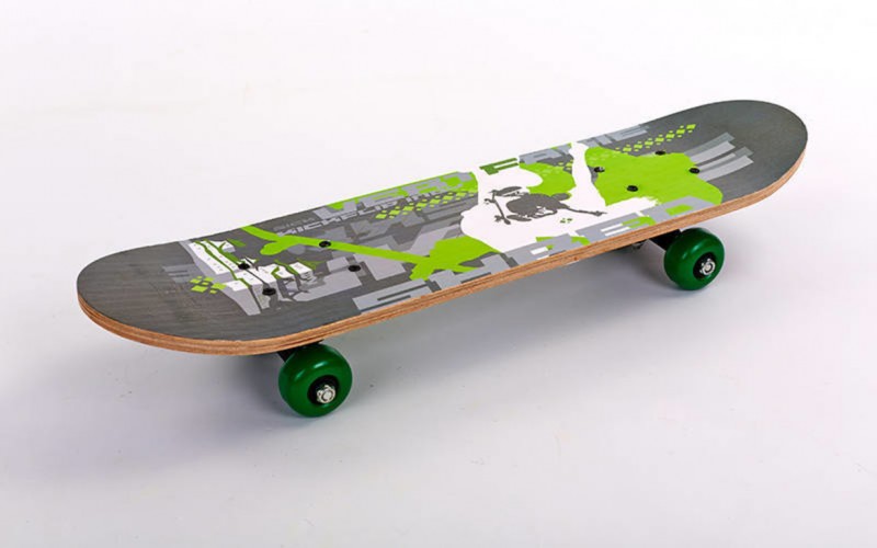 

Скейтборд Mini в сборе (роликовая доска) SK-4932 Green (PS00526)