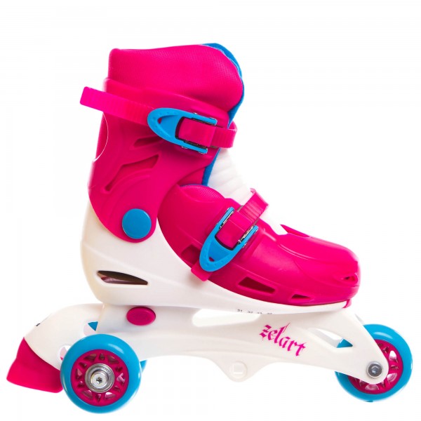 

Ролики Роликовые коньки раздвижные детские Zelart YX-0153 Pink (PS00183)