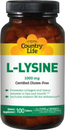 

Аминокислота Country Life L-Lysine 1000 мг 100 таблеток (015794013112)