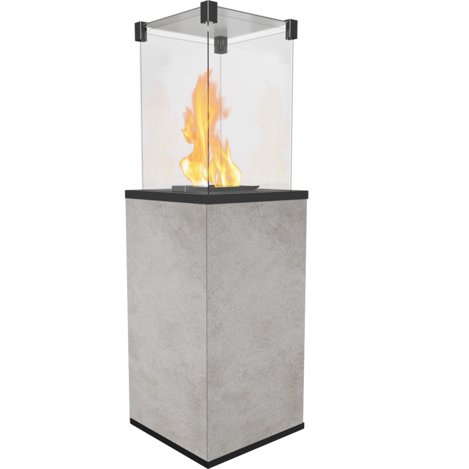 

Газовий обігрівач Kratki PATIO MINI керамограніт OXIDE GRIGIO - ручне управління