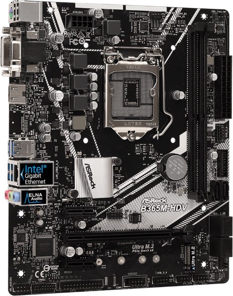 

Мат. плата MB AsRock B365M-HDV (iB365/s1151/2xDDR4 2666MHz/1xPCIe x16/2xPCIe x1/6xSATA3/1x M.2 Socket/Glan/4xUSB3.1/2xUSB2.0/D-Sub, DVI, HDMI/Audio 7.1ch/mATX)